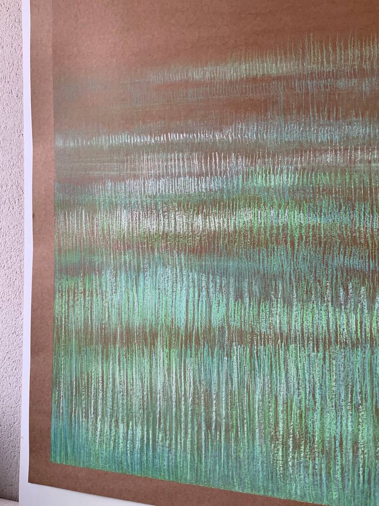 Original Minimalism Abstract Painting by Malgorzata Krakowiak