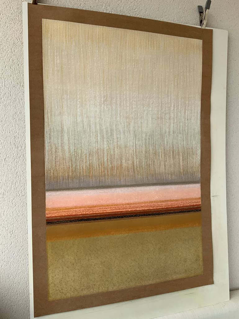 Original Minimalism Abstract Painting by Malgorzata Krakowiak