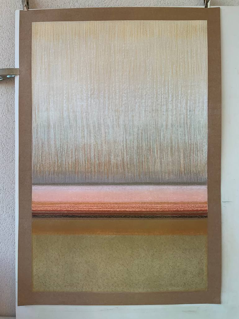 Original Minimalism Abstract Painting by Malgorzata Krakowiak