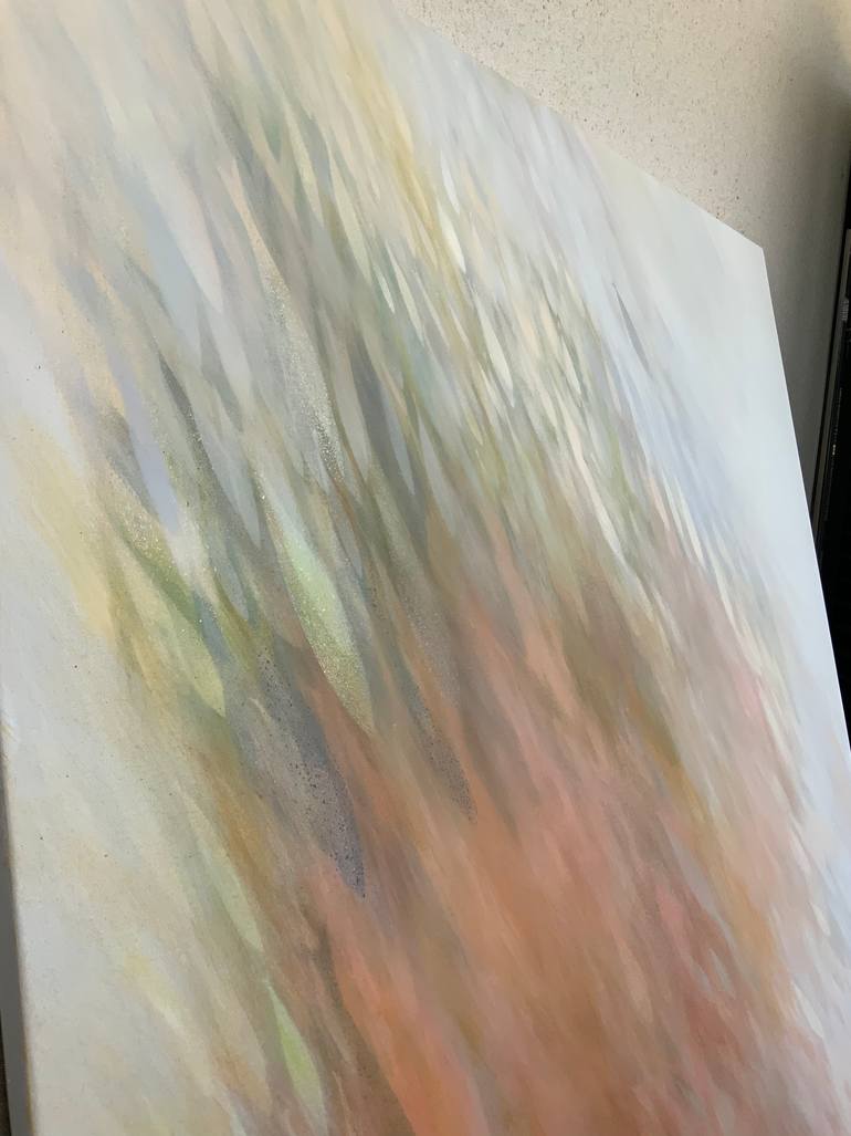Original Abstract Expressionism Abstract Painting by Malgorzata Krakowiak