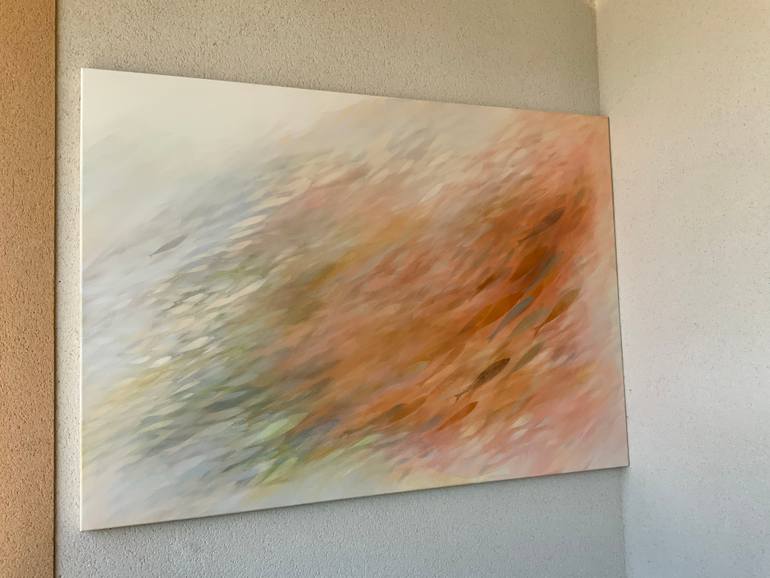 Original Abstract Expressionism Abstract Painting by Malgorzata Krakowiak