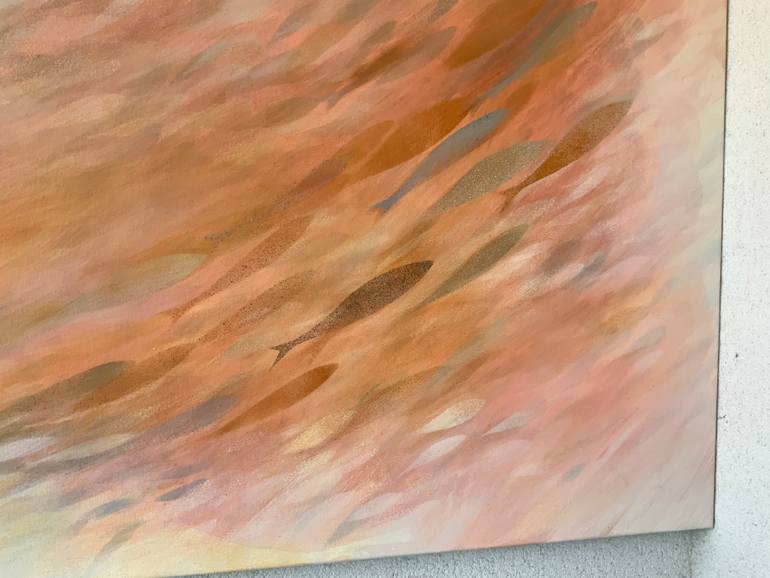 Original Abstract Expressionism Abstract Painting by Malgorzata Krakowiak