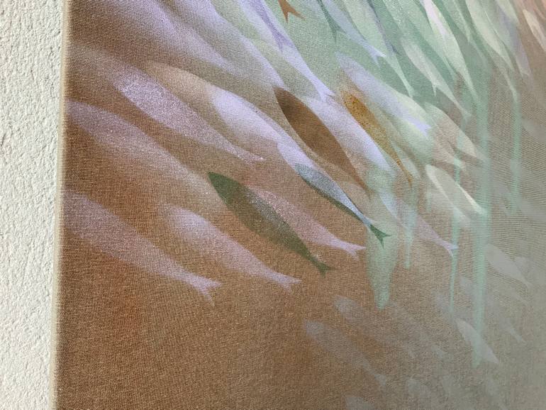 Original Minimalism Abstract Painting by Malgorzata Krakowiak