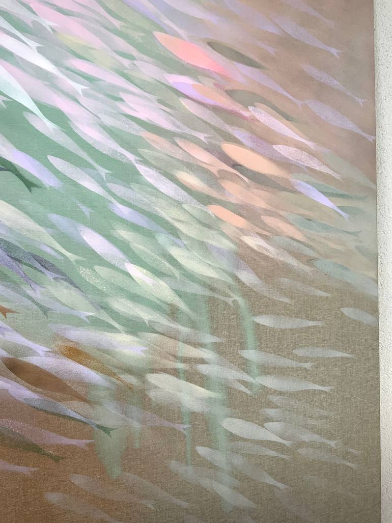 Original Minimalism Abstract Painting by Malgorzata Krakowiak