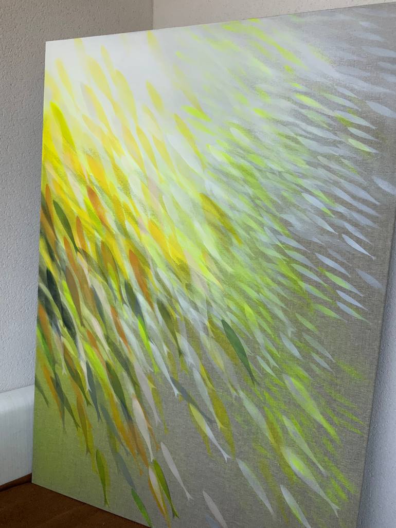 Original Minimalism Abstract Painting by Malgorzata Krakowiak