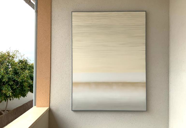 Original Minimalism Abstract Painting by Malgorzata Krakowiak