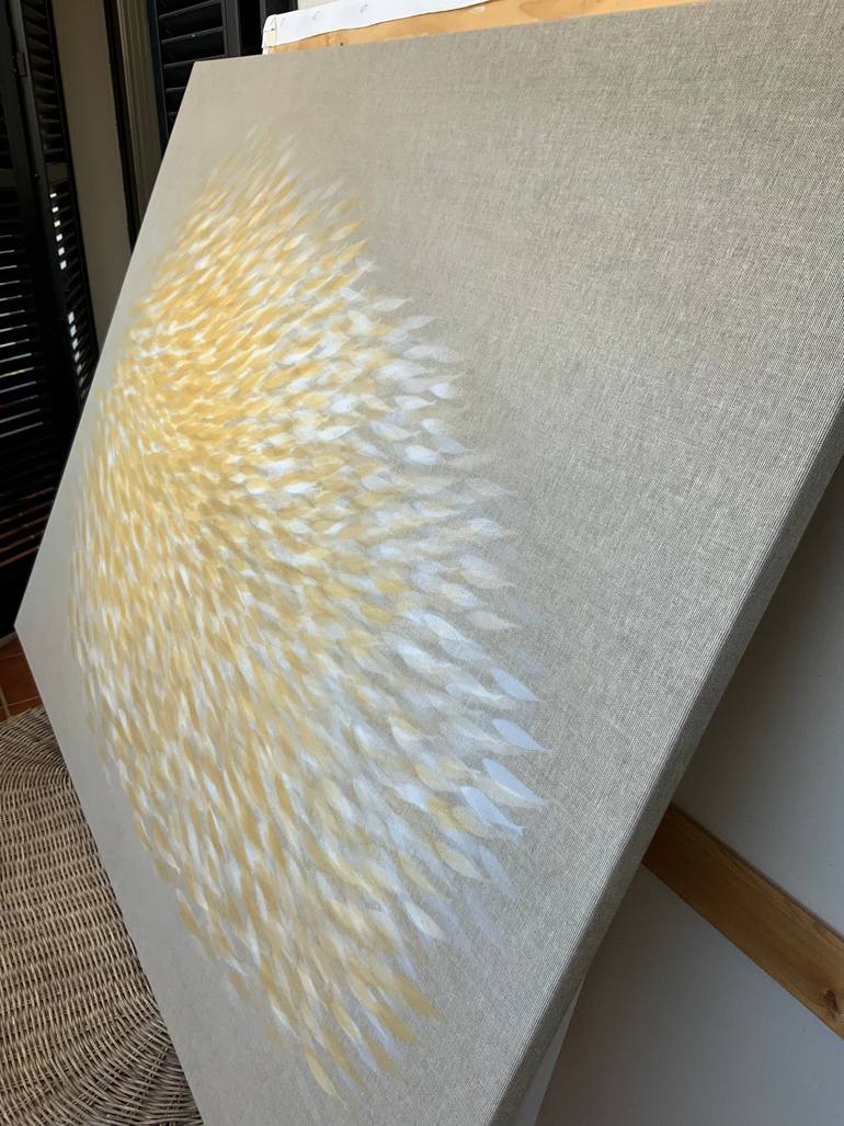 Original Minimalism Abstract Painting by Malgorzata Krakowiak