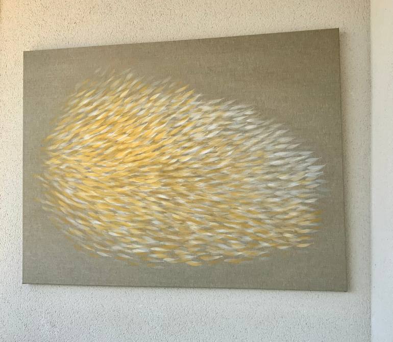 Original Minimalism Abstract Painting by Malgorzata Krakowiak