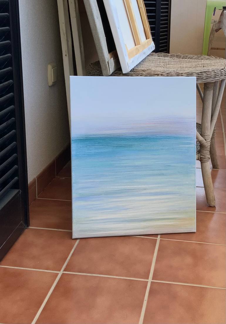 Original Minimalism Abstract Painting by Malgorzata Krakowiak