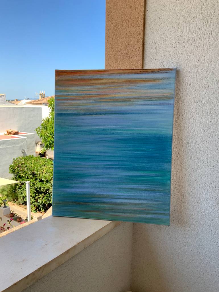 Original Impressionism Abstract Painting by Malgorzata Krakowiak