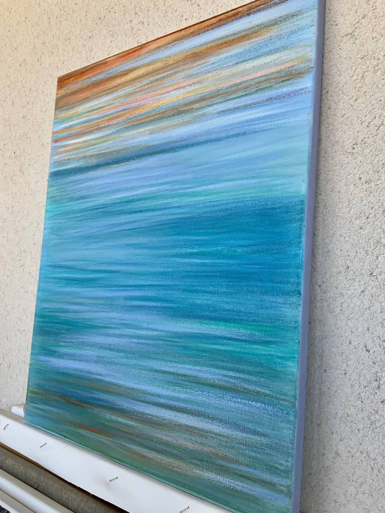 Original Impressionism Abstract Painting by Malgorzata Krakowiak