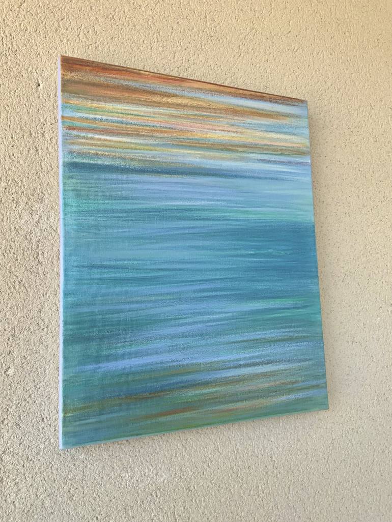 Original Impressionism Abstract Painting by Malgorzata Krakowiak