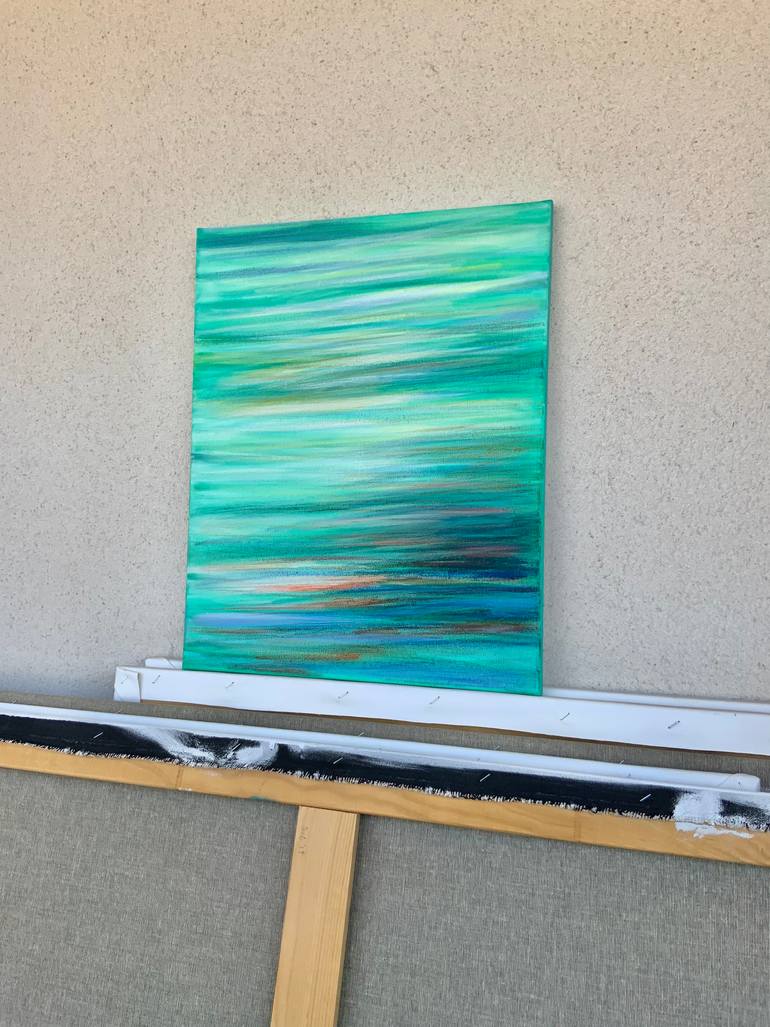 Original Impressionism Abstract Painting by Malgorzata Krakowiak