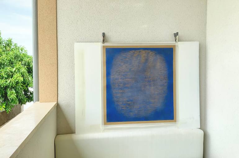 Original Minimalism Abstract Drawing by Malgorzata Krakowiak