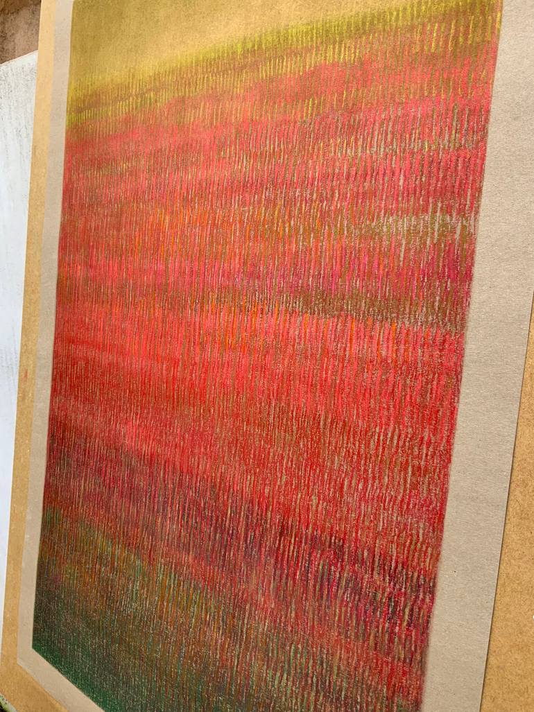 Original Minimalism Abstract Painting by Malgorzata Krakowiak
