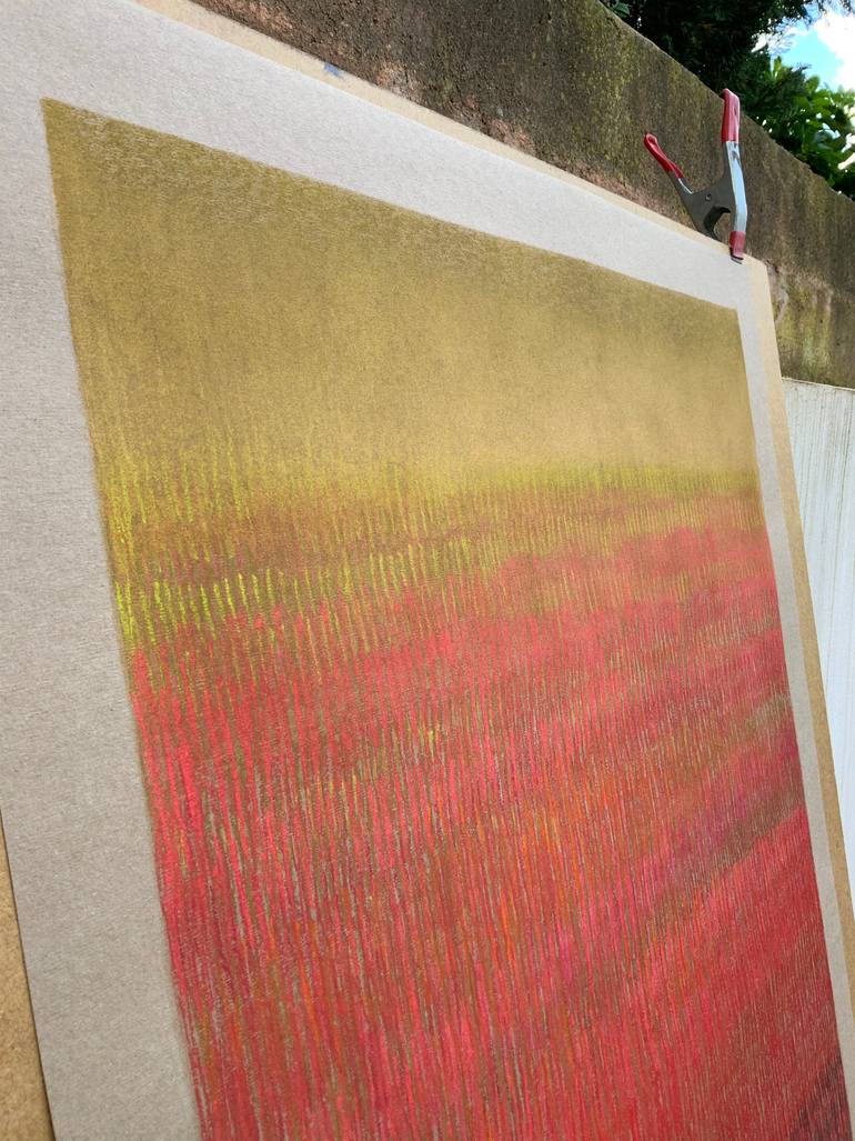 Original Minimalism Abstract Painting by Malgorzata Krakowiak