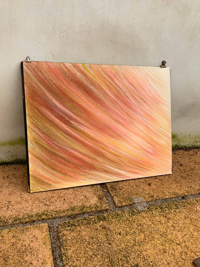 Original Abstract Expressionism Abstract Painting by Malgorzata Krakowiak