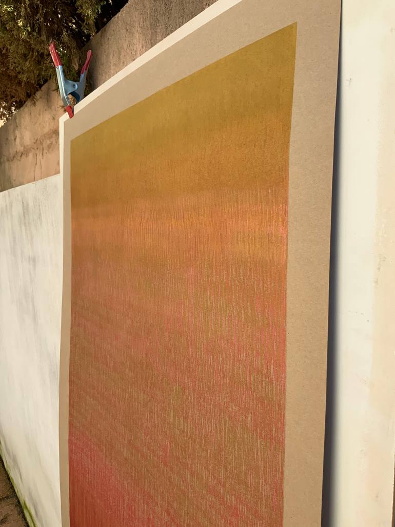 Original Minimalism Abstract Painting by Malgorzata Krakowiak