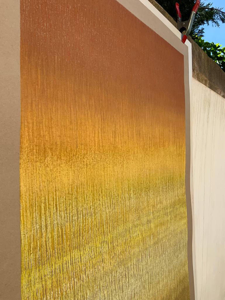 Original Minimalism Abstract Painting by Malgorzata Krakowiak