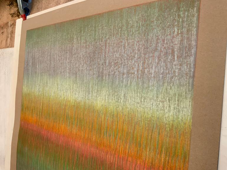Original Minimalism Abstract Painting by Malgorzata Krakowiak