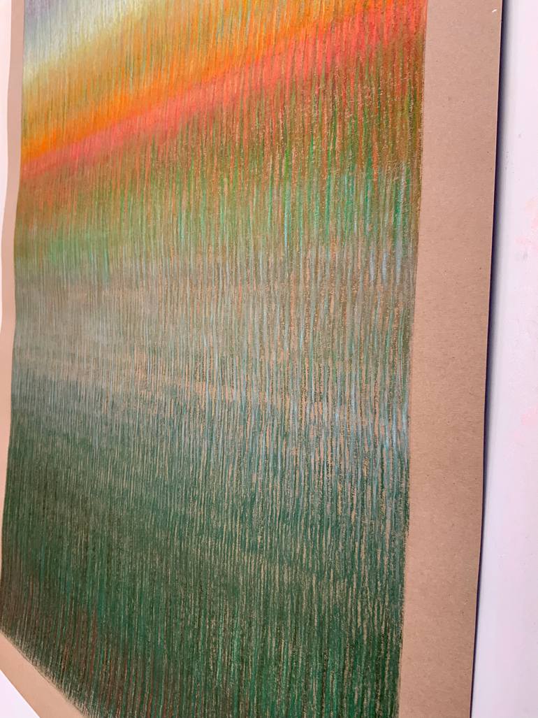 Original Minimalism Abstract Painting by Malgorzata Krakowiak