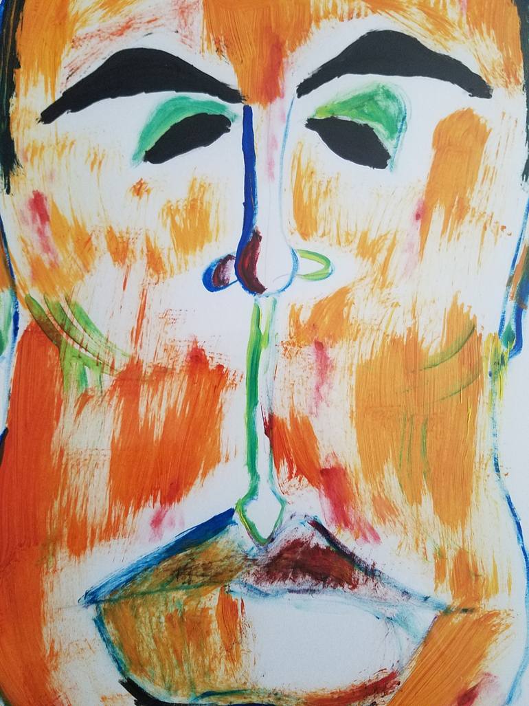 The Face Painting by Raelyn White | Saatchi Art
