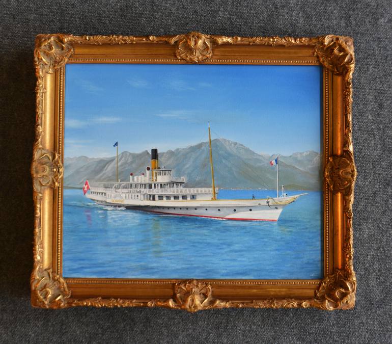 Original Fine Art Ship Painting by Brad Thomas