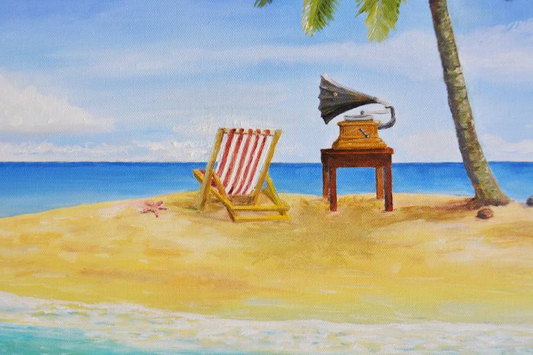 Original Fine Art Beach Painting by Brad Thomas