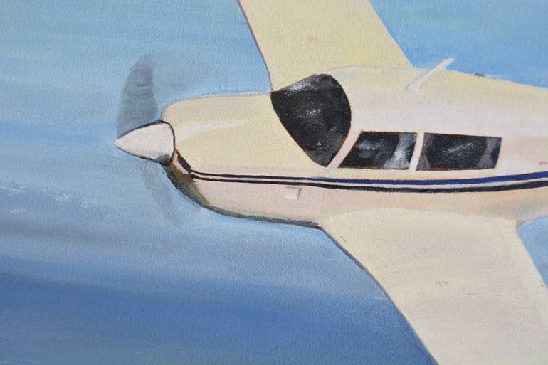 Original Fine Art Airplane Painting by Brad Thomas