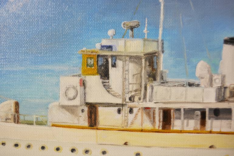 Original Yacht Painting by Brad Thomas