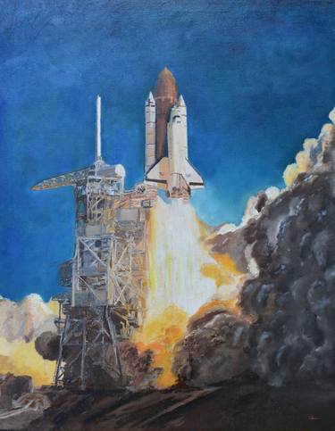 Original Outer Space Paintings by Brad Thomas