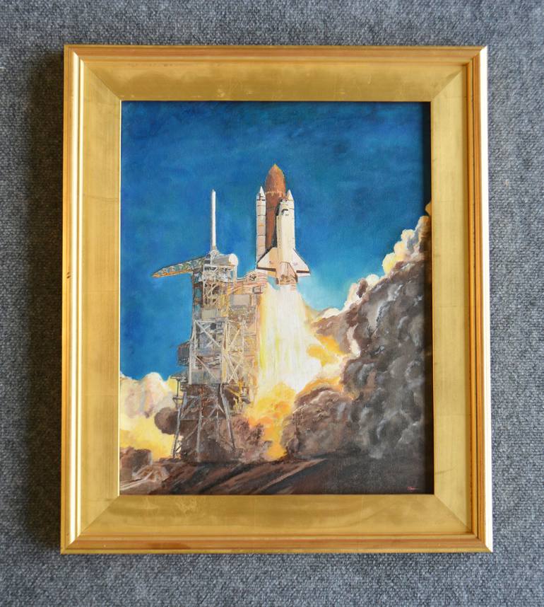Original Outer Space Painting by Brad Thomas