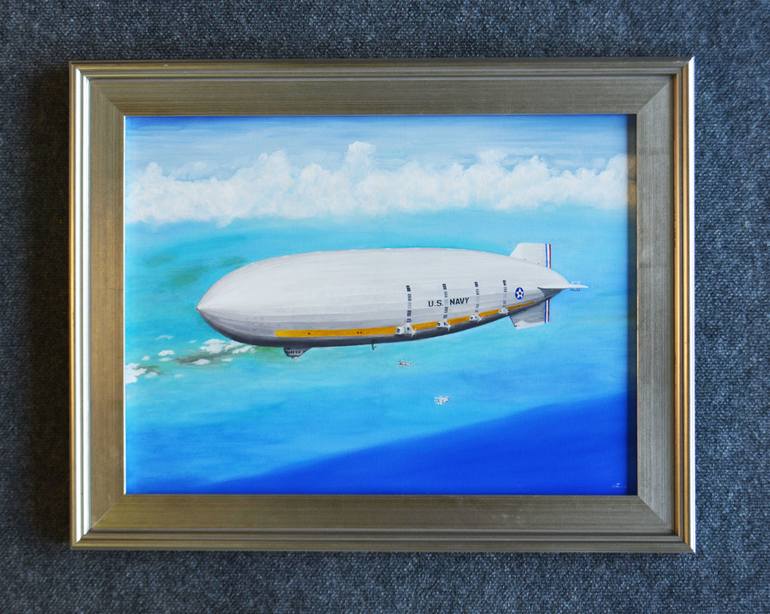 Original Fine Art Aeroplane Painting by Brad Thomas