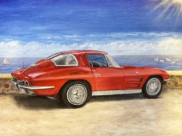 Print of Realism Automobile Paintings by Brad Thomas