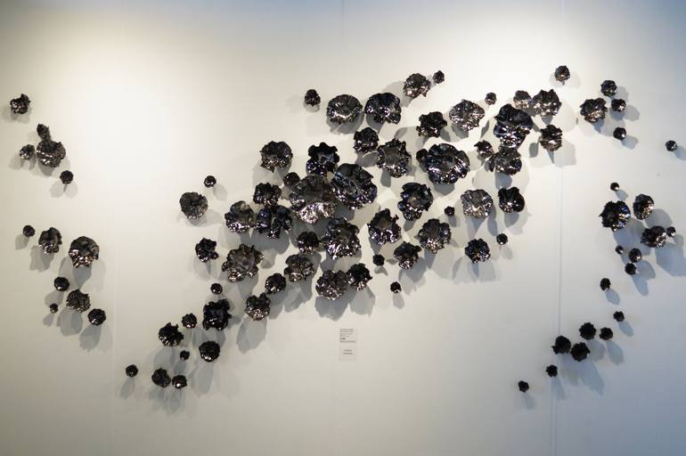 Platinum Wall Sculpture, 92 Pieces Set Sculpture by Natalya Seva ...