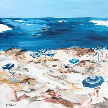 Original Conceptual Beach Paintings by Stella El