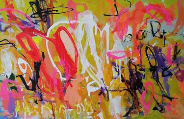Original Abstract Painting by Dhan Nin