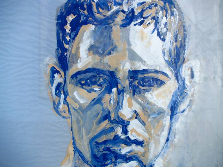 Original Expressionism People Painting by Alexis Lekat