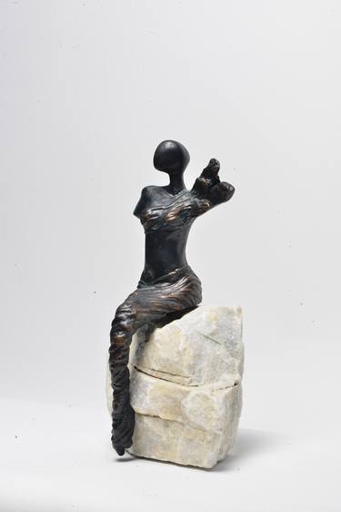 Original Art Deco People Sculpture by Seda Eyuboglu