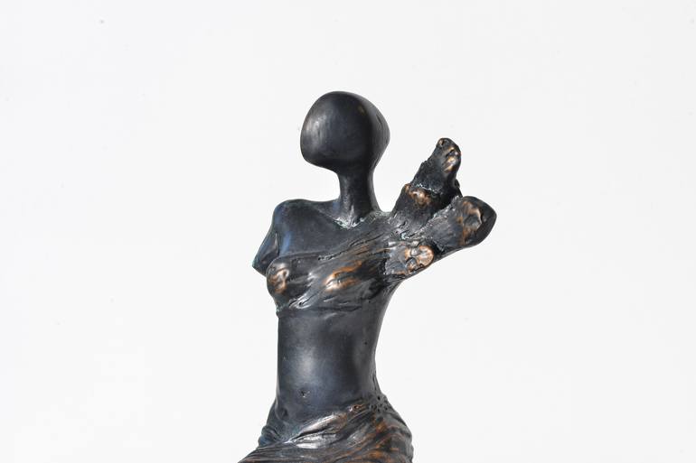 Original Art Deco People Sculpture by Seda Eyuboglu