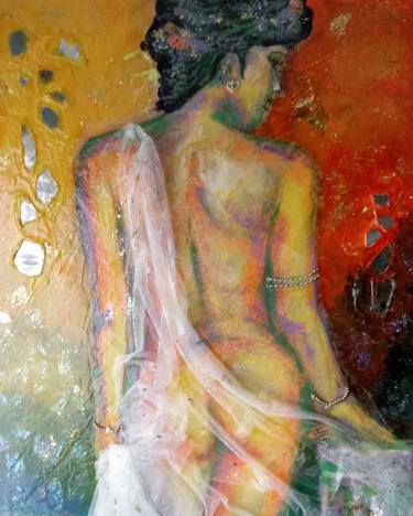 Print of Abstract Expressionism Nude Collage by Deborah Marsh