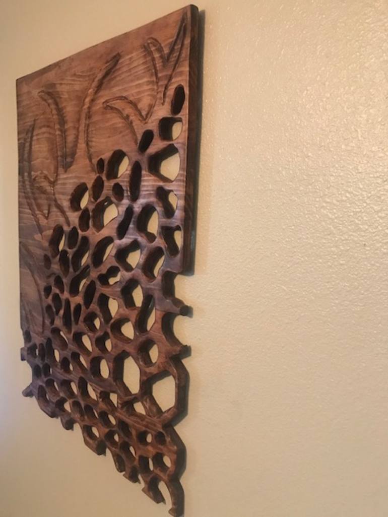 carved wood wall art panels
