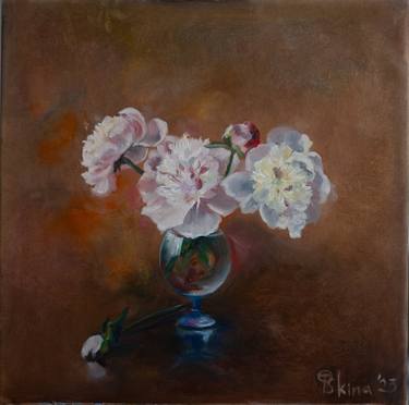 Original Realism Floral Painting by Tatiana Oskina