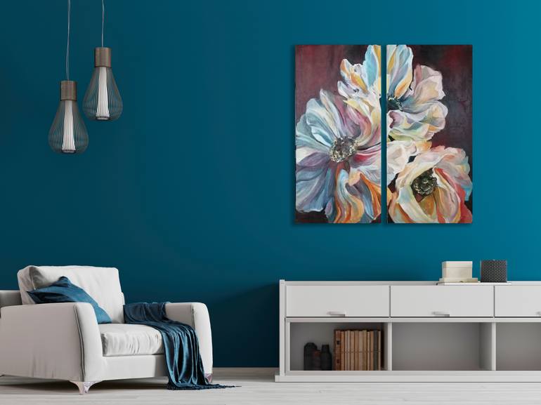 Original Contemporary Floral Painting by Tatiana Oskina
