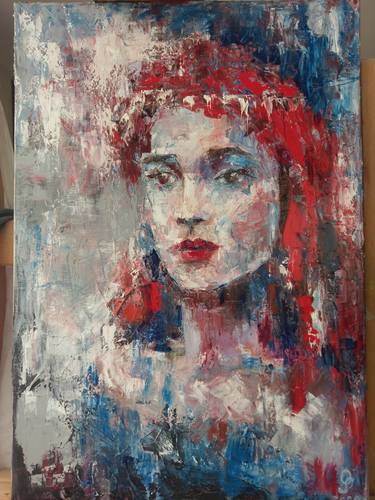 Print of Abstract Portrait Paintings by Tatiana Oskina