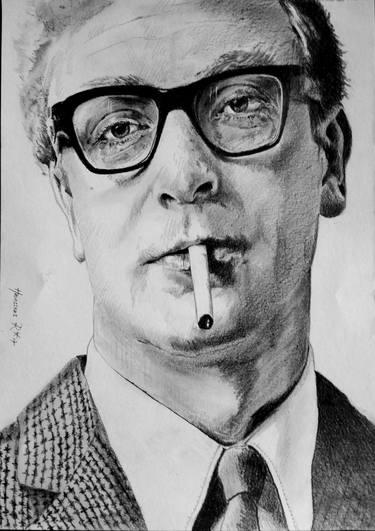 drawing of actor Michael Caine thumb