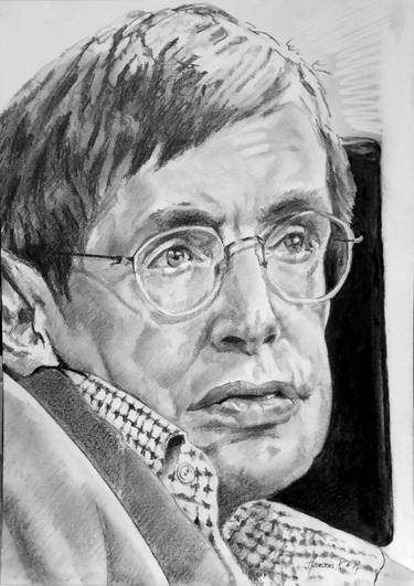 Drawing of Stephen Hawking thumb