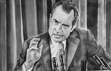 Drawing of President Richard Nixon thumb
