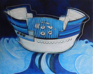 Print of Abstract Expressionism Ship Drawings by Aleksandra Stojakovic