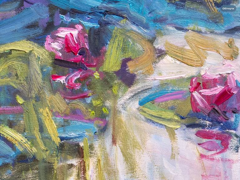 Original Impressionism Floral Painting by Vasyl Moldavchuk